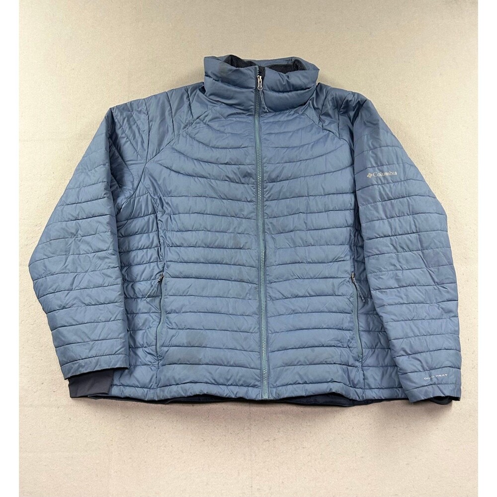 Columbia Women’s Omni Heat Plus Size Puffer Jacket Blue